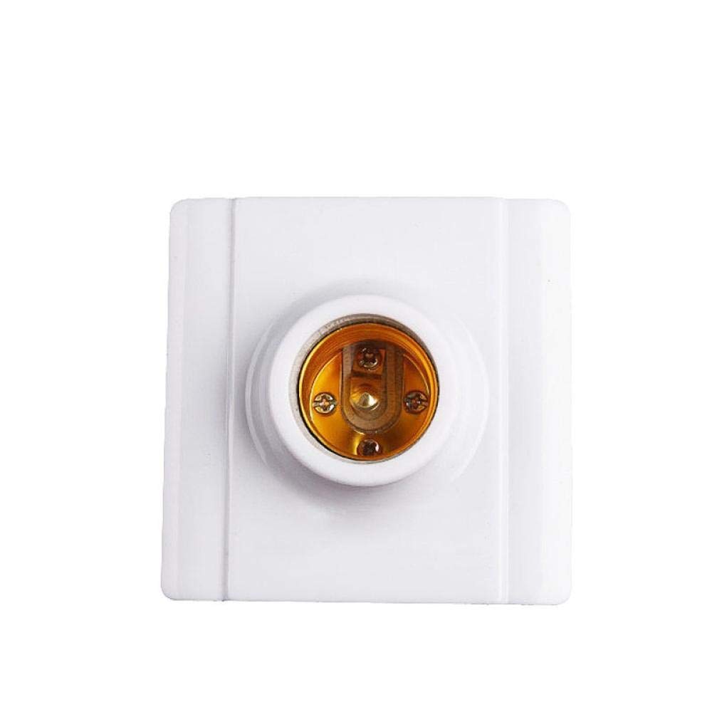 Douille Porcelaine À Vis4 Douilles Plates À Vis E27 Carrées, Noyau Intérieur En Céramique, Douille Led E27 220V Blanc-Pack De 4 Blancs