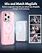 ESR for iPhone 15 Pro Case, Compatible with MagSafe, Military-Grade Protection, Yellowing Resistant, Scratch-Resistant Back, Magnetic Phone Case for iPhone 15 Pro, Classic Series, Frosted Pink