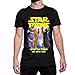 Produktbild London Co. Star Paws, Meow The Force Be with You Men's Black T-Shirt Large