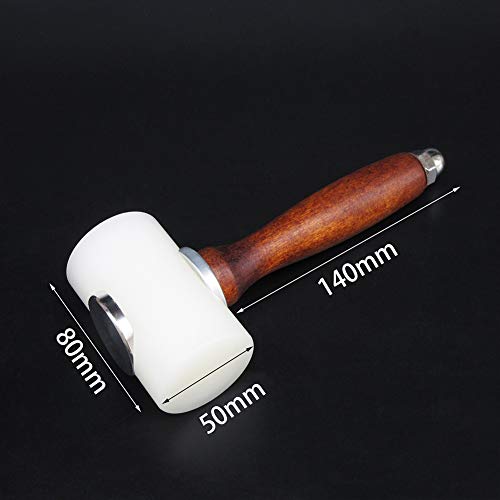 heaven2017 Martelo de escultura em nylon de couro Leathercraft Mallet para DIY Stamping Sew Ferramen