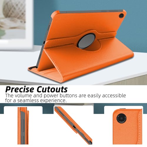 Image of TGK 360 Rotatable Flip Cover for Samsung Galaxy Tab A11+ Plus 11 Inch 2025 Case /Galaxy Tab A9 Plus 2023 (Orange)