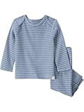 little planet by carter's Neutral 2-piece Pants Set made with Organic Cotton, Blue Stripes, 9M