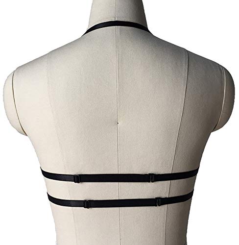 BODY CAGE Women's Gothic Hollow Bra Harness Bralette One Size Adjustable