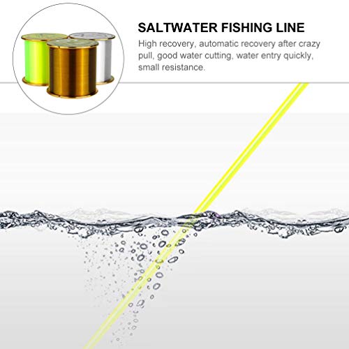 CLISPEED 3 Rolos de Linha de Pesca de Nylon Corda de Pesca Fio 500 M de Monofilamento de Pesca para