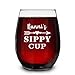 GreenStar Gifts Nanni's Sippy Cup Engraved Wine Glass - Nanni Wine Glass - Mother's Day Gift - Nanni Sippy Cup - Pregnancy Announcement Gift - Birthday Gift - New Grandparents Gift, 15oz, Transparent