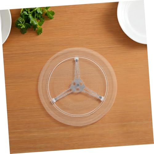 Plateau verre pour micro-ondes assiette rotative universelle et support guide - 7
