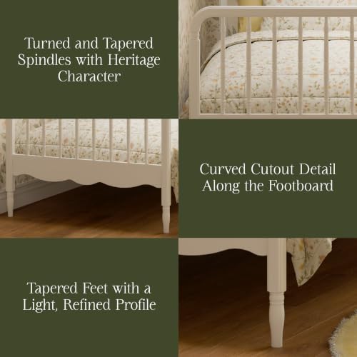 Image of NAMESAKE Liberty Spindle Twin Bed in Warm White