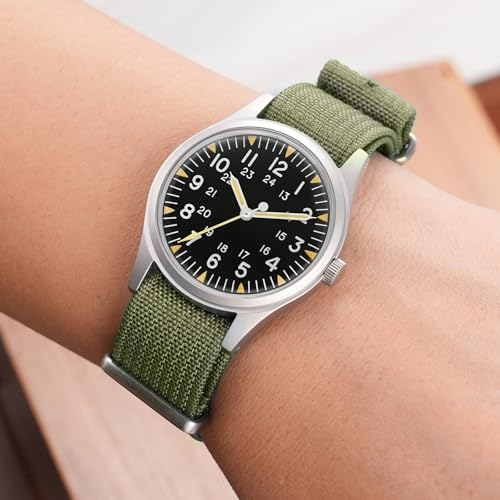 Image of TACTICAL FROG Nylon Watch Band 18mm 19 mm 20mm 22 mm 24 mm, Waterproof Military Watch Straps Replacement for Men Women, With Stainless Steel Buckle
