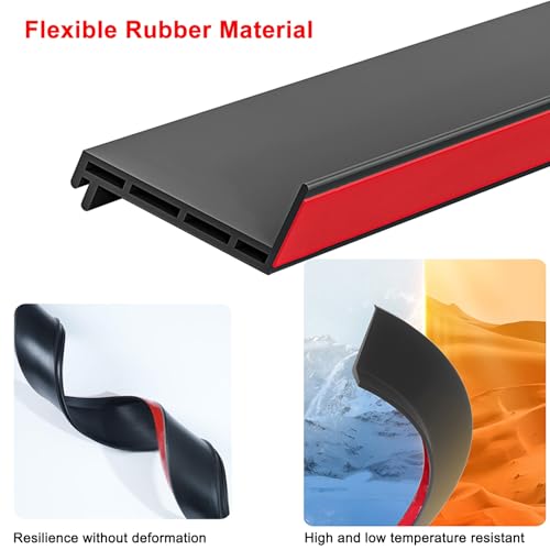 Déflecteur de pluie flexible et joint d'étanchéité de porte
