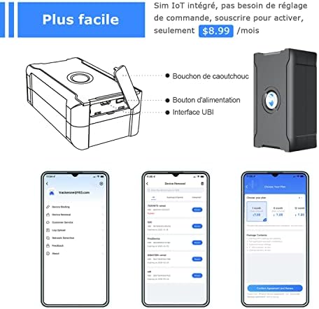 wanwaytech Lokalizator GPS, mini lokalizator GOPS z wbudowanym magnesem, śledzenie w czasie rzeczywistym, do samochodu, motocykla, skutera, MTB, ciężarówki, lokalizatory obiektów wymagają subskrypcji