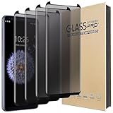 Moresky Compatible for Samsung Galaxy S8 Plus/S9 Plus Screen Protector Tempered Glass Privacy Anti-Spy 3D Curved Edge Case Friendly Film (4 Pack, Black)
