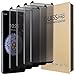Moresky Compatible for Samsung Galaxy S8 Plus/S9 Plus Screen Protector Tempered Glass Privacy Anti-Spy 3D Curved Edge Case Friendly Film (4 Pack, Black)