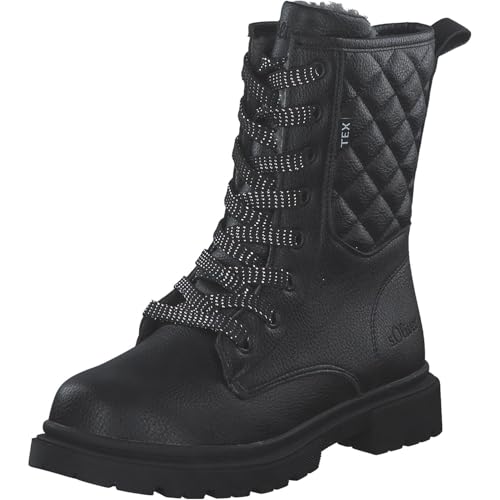 s.Oliver Mädchen Winterstiefeletten zum Schnüren Gefüttert...
