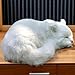 Lifelike White Sleeping Cat Figurine - Realistic Curled Up Faux Fur Kitten Statue, Handcrafted Plush Kitty Home Office Decor, Collectible Gift for Cat Lovers, Stuffed Animal Doughnut Pose Pet Replica