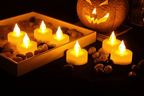 Candle Choice Battery Operated Flameless Tea Lights With Timer Realistic Flickering Electric Led Tealight Candles Set Wedding Party Christmas Decorations Table Centerpieces Batteries Included 12 Pack #TOP1