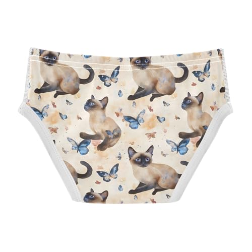 ODAWA Cats Butterflies Beige Soft Cotton Toddler Underwear Tagless Underwear 2T Boys2