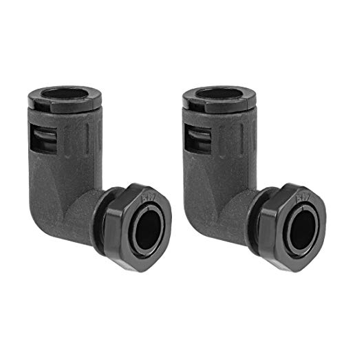 Uxcell Corrugated Tube Connector 90 Degree Ad10 Conduit Hose Joint Clamps 2Pcs #TOP21