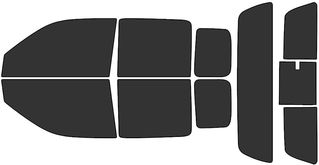 Rvinyl Window Tint Kit Compatible with GMC Canyon 2004-2012 - Black 20% - Single Ply No Bubble Film - Do it Yourself Vehicle Complete Precut Kit