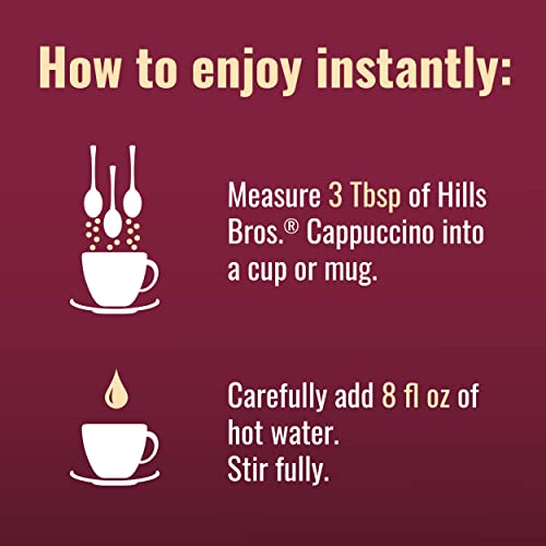 Hills Bros Instant Double Mocha Cappuccino Mix, Easy To Use, Enjoy Coffeehouse Flavor From Home, Frothy, Rich Chocolate, Brown, 16 Oz #TOP4