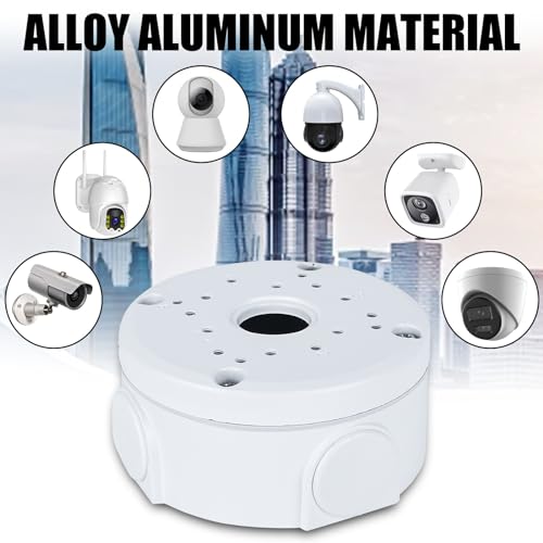 2 Stück Kamera Anschlussdose, Halbkugelförmige Versteckte Box Webcam Ständer Kamera Überwachungskamera-Montagebox, Bullet-Kamera und Solarpanel-Installation Innen-Außeneinsatz, Kunststoff