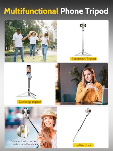 Trípode de teléfono celular Android iPhone con seguimiento facial automático de 360 grados 7