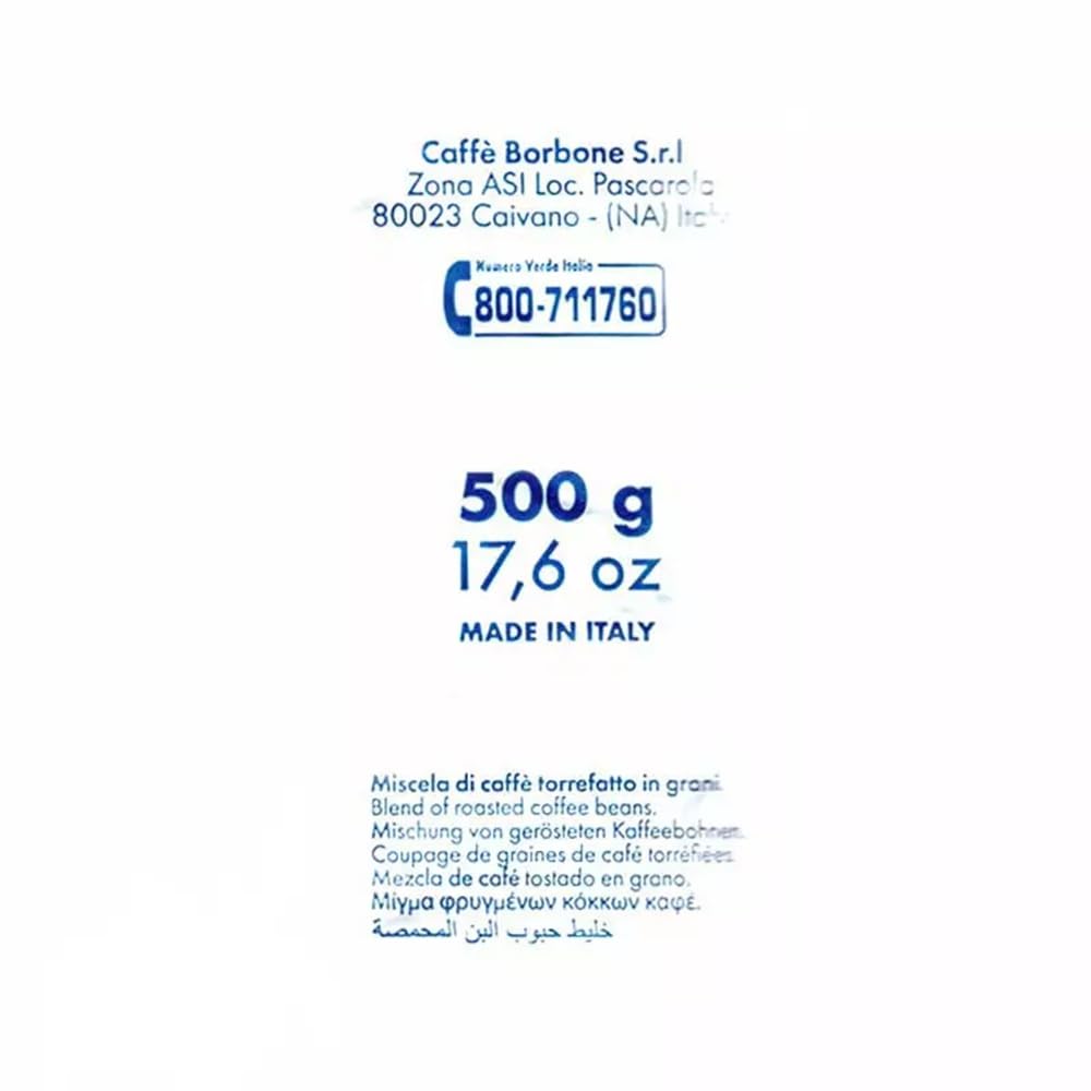 Kaffeebohnen ROTE Mischung Caffè Borbone 500 gr x 10