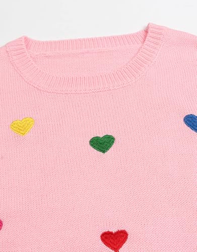 Image of Womens American Flag Sweater Crew Neck Casual Pullover Sweater