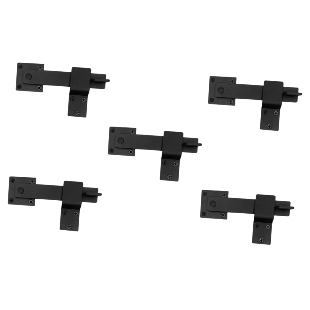 HOMSFOU 5ensembles Loquet De Porte Forgé Serrure Coulissante Pour Porte De Grange De Accessoires Métalliques Pour Et Portails Design Américain