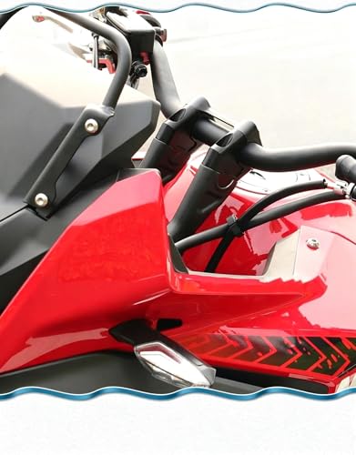 Soporte del manillar extensor ajustable abrazadera de montaje motocicleta NX500 plata 7