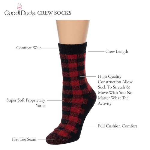 Image of Cuddl Duds Ladies Super Soft Warm Comfortable Multipack Gift Lounge Socks