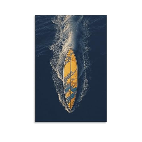 Peinture sur toile haute définition motif surf pour décoration de chambre