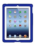 Bobj Rugged Case for iPad 4, iPad 3, iPad 2 (not for iPad Air) - BobjGear Custom Fit - Patented Venting - Sound Amplification - BobjBounces Kid Friendly - Batfish Blue