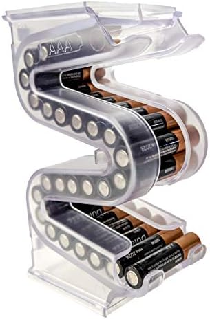 Amazon.com: Battery Ladder (TM) Clear AA Battery Holder/Storage ...