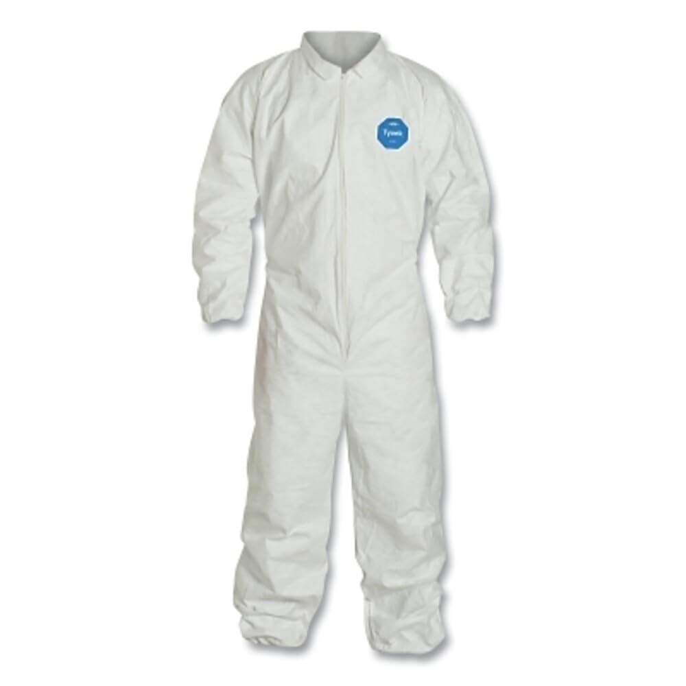 Dupont TY125S Tyvek Einweg-Schutzoverall, Elastic Manschette, L, weiß, 25