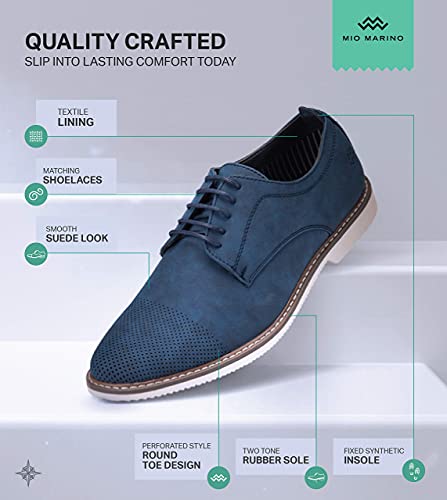 Image of Marino Men's Oxfords Casual Dress Shoes - Comfortable and Breathable Premium Leather Shoe with Rubber Sole