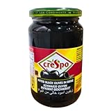 クレスポ ブラックオリーブ 種抜き 160g スペイン産 種なし 瓶入り トッピング まろやか おつまみ 7RabbitRiograndeオリジナルステッカー付 【商標登録番号 第6667215】