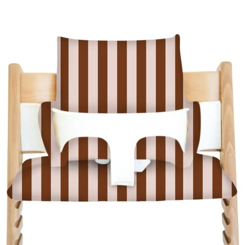 Image of Nibble and Rest Cushion for Stokke Tripp Trapp High Chairs, Soft Padded Seat & Backrest, Baby Set Compatible, Wipeable, Machine Washable, Easy to Clean, Stylish Print