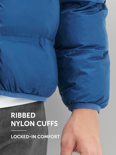 Image of XYXX Unisex Ultra-Warm Puffer Jacket | Heavy Winter Jacket For Men|Solid Long Sleeves Hooded Neck Jacket - Regular Fit | Bomber jackets With Pockets