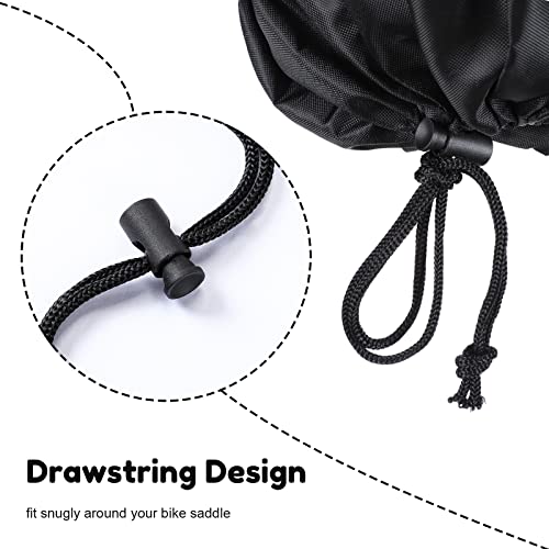 3 Pieces Waterproof Bike Seat Rain Cover With Drawstring Mountain Bicycle Seat Cover Rain Dust Protective Cushion Saddle Cover Pvc Layer And Polyurethane Coating Bike Rain Cover For Men Women #TOP4