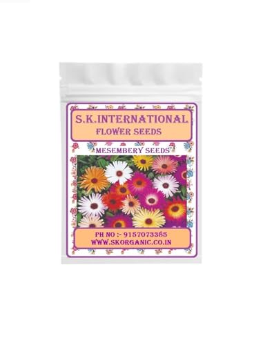 Image of Hybrid F1 Flower Seeds, Easy to Grow, Low Maintenance (Marigold Red-Mesembery-Ornamental kale)