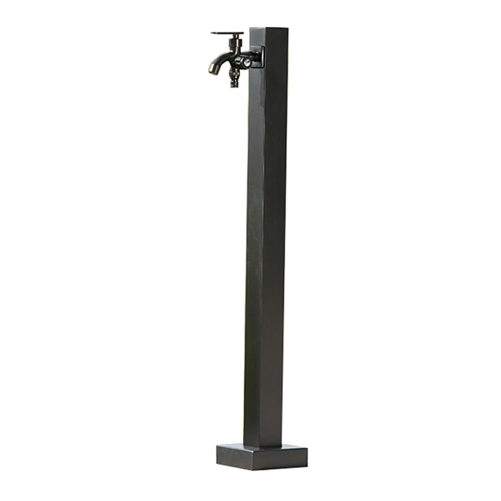 ZYCHSJXA Stainless Steel Garden Water Column with Double Spout Faucet – Freestanding Antifreeze Hose Stand for Outdoor Irrigation and Washing in Courtyards