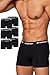 Produktbild Lotto Boxershorts Herren schwarz, 6er Pack I Unterhosen Männer aus 95% Baumwolle I Komfortable Unterwäsche mit weichem Gummibund, ohne Einschneiden I Unterhosen Sport & Alltag I Größe L