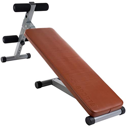 ScSPORTS® Fitnessbank, Halterbank, Verstelbaar en inklapbaar, Roodbruin, Trainingsbank - Image 3