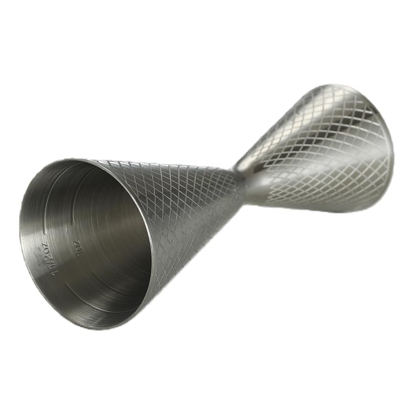 Medidor de cóctel doble estilo delgado acero inoxidable miniatura 5