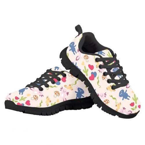 SYtrade Kids' Running Shoes Sports Fashion Sneaker Slip On Tennis Shoes Black Sole