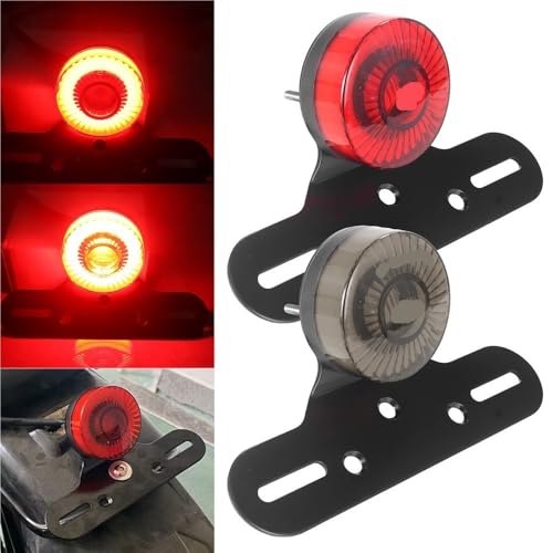 Luz trasera de motocicleta con soporte de matrícula para XL883 y Custom Bobber 3