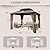 EAGLE PEAK 12x10 Hardtop Gazebo, Galvanized Steel Double Roof with Aluminum Frame, Outdoor Pavilion with Netting and Curtains for Patio, Deck, Lawn and Garden, Dark Brown/Tan