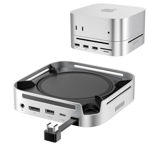 Realizzata con precisione per Mac Mini M4: questo dock si adatta perfettamente alle curve del tuo Mac Mini e si integra senza problemi, fornendo allo stesso tempo funzionalità aggiuntive. Le caratteristiche includono un interruttore di alimentazione facilmente accessibile nella parte inferiore e cuscinetti in silicone antiscivolo per stabilità e protezione dai graffi. Un raffinato Mac Mini M4 Dock che migliora la facilità d'uso e protegge il tuo dispositivo.