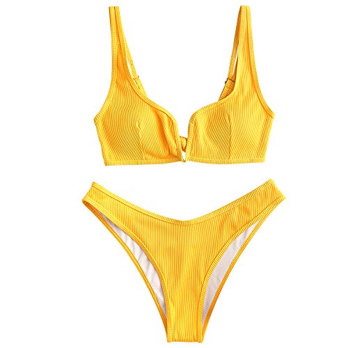 high cut cami bikini set