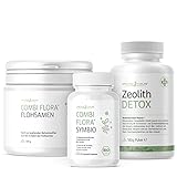 effective nature - Classic Clean Detox - Mit Zeolith Detox, Combi Flora Symbio und Flohsamenschalen - Inkl. Schüttelbecher